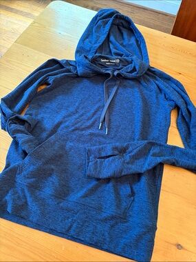 Outdoor Voices Men’s Heather Navy Hooded Pullover